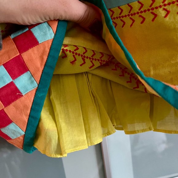 Liefsdottir multi-colored strapless dress size 2 Anthropologie - Picture 4 of 8